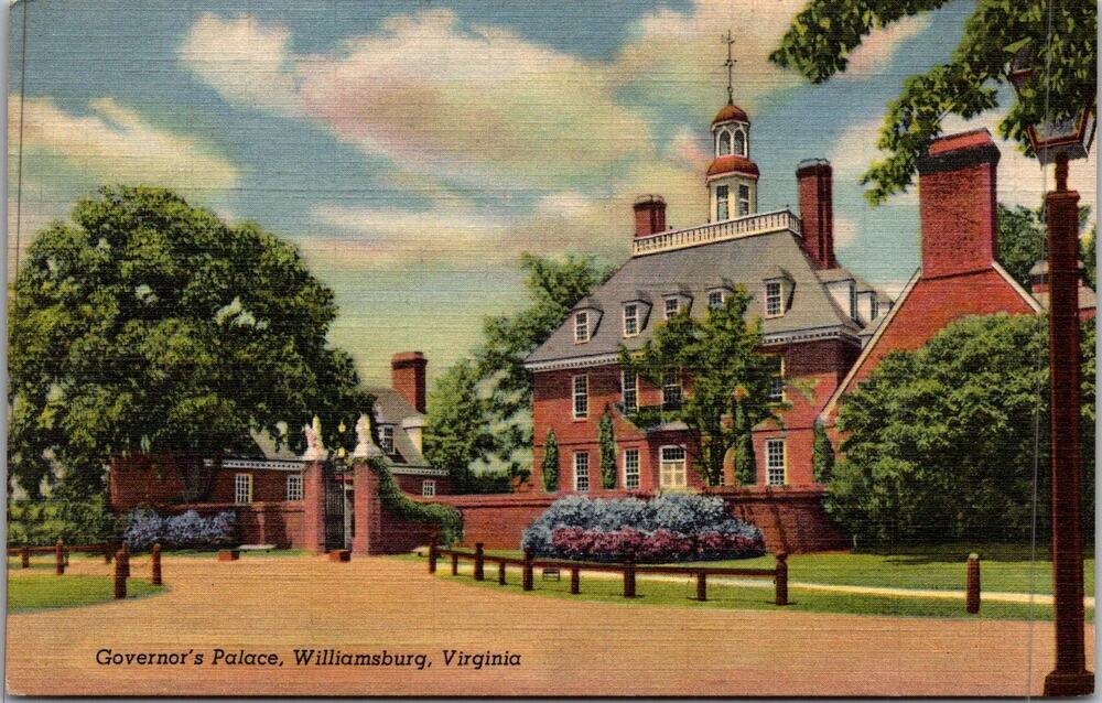 Governor's Palace Williamsburg VA Vintage Postcard SP17-17